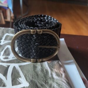 Sezane Fétiche Belt Noir Tressé Héritage - Size 80
